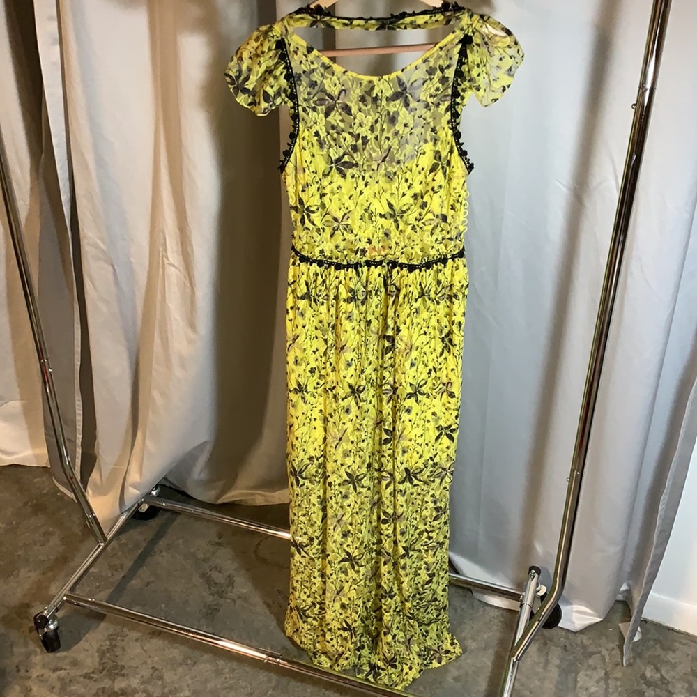 Beautiful elegant yellow dress